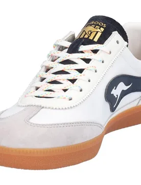 Zapatillas deportivas de mujer de piel con logotipo lateral - Kangaroos - FashionsVida