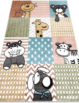 Teppiche Teppich Fun Pets Für Kinder, Tiere Farbig 140x190 Cm 140x190 Cm