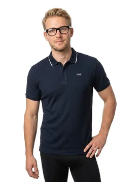 Polo A Maniche Corte Simeopol Navy / Blue 2XL - TBS - FashionsVida