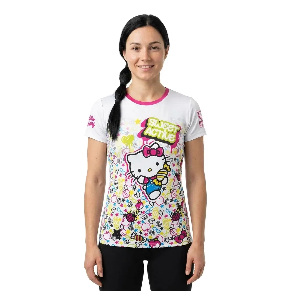Maglietta A Maniche Corte Hello Kitty Sweet White / Multicolour XS - OTSO - FashionsVida