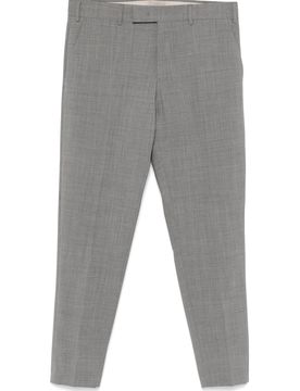 Rebel Fit Wool Trousers with Hidden Button-Hook-Zip Closure