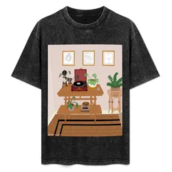 Plants and Vinyl T-Shirt Lightweight Casual Summer T-Shirt