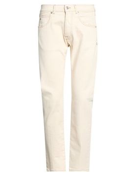 Jeanshose Herren Cremeweiß 30 Herren