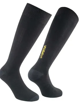 Chaussettes Longues Silk Ultralight Black / Yellow EU 35-37 Homme