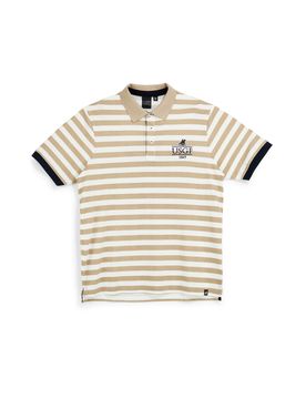 Polo beige e bianca a righe 100% cotone US61505M L