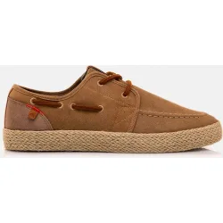 Zapatos de cordones para hombre en piel de serraje
