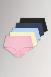 Pack High Waisted Full Briefs - Multicolor - Size: 38-40