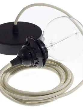 Cables Lampe Suspendue Pendel Pour Abat-jour Rm00 50 Cm Ivory / Black One Size - Creative - FashionsVida