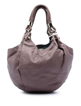 Leather Braided Handle Hobo - Gucci - FashionsVida
