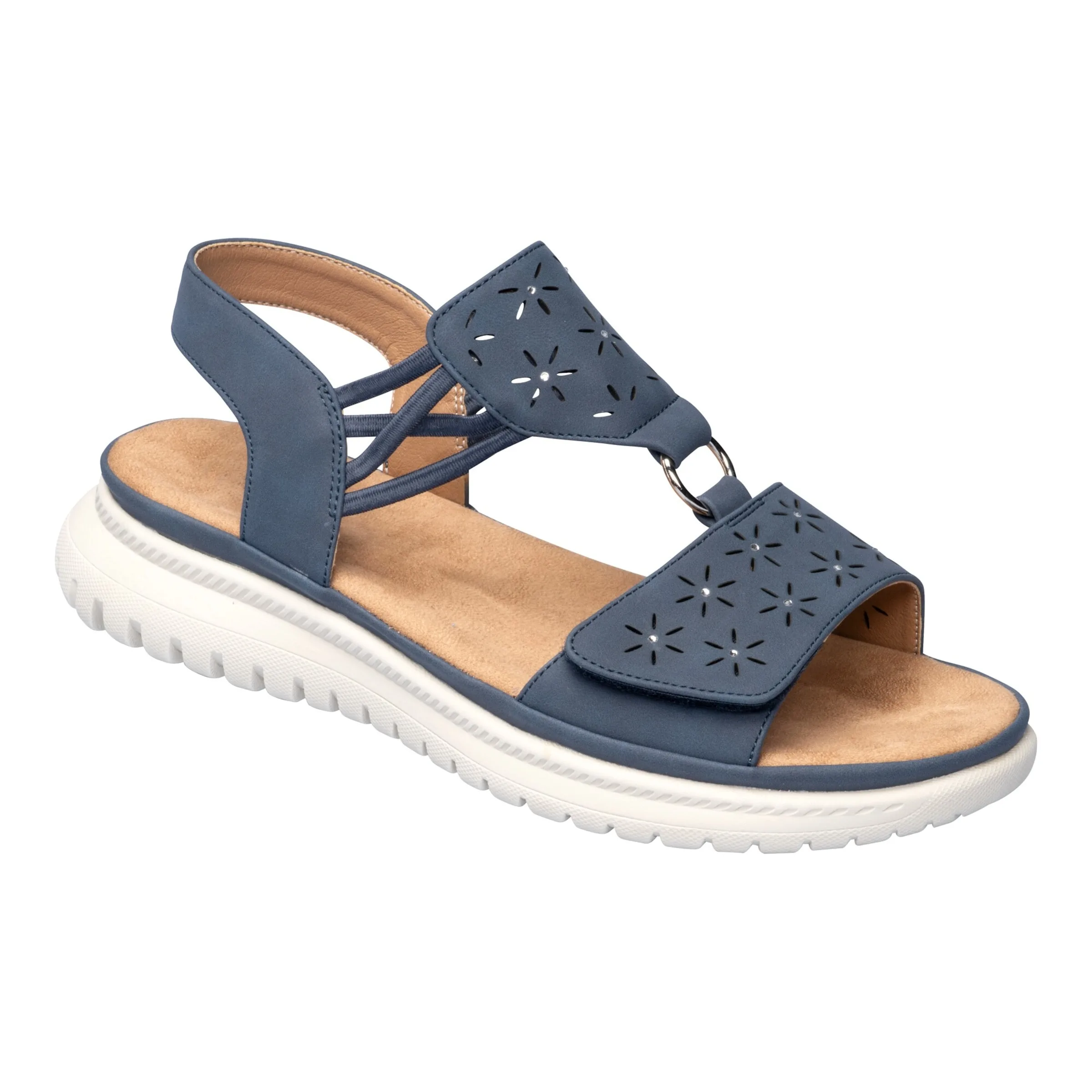 Klett-Sandale „Sabine“ 42 blau - wonderwalk - FashionsVida