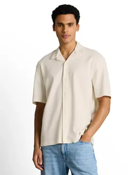 Loose structured shirt male