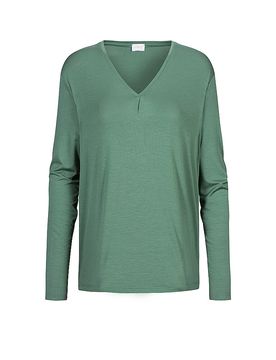 Camiseta de manga larga PURE CHIC peat moss verde L