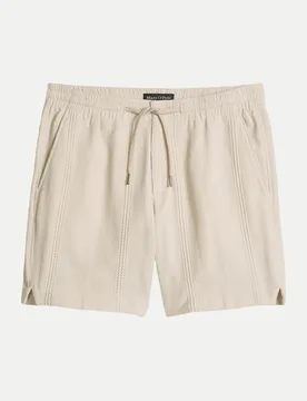 Marc O' Polo Shorts mit Tunnelzug Beige 32 - Marc O'Polo - FashionsVida
