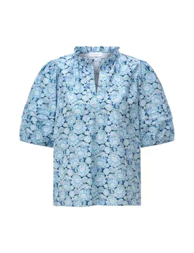 Printed Cotton Blouse female