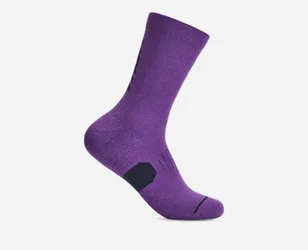 Graphic Crew Run Sock in Virtual Violet, Size Large