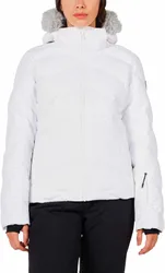 Schützende und isolierende Skijacke W Staci Insulated Jacket White für Damen Größe S Weiß