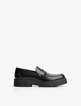 Mocassin Semelle Épaisse 40 Noir - Bershka - FashionsVida