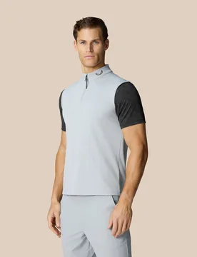 Men’s Golf Club Classic Half Zip Gilet - Mid Grey Mid Grey M male - Castore - FashionsVida