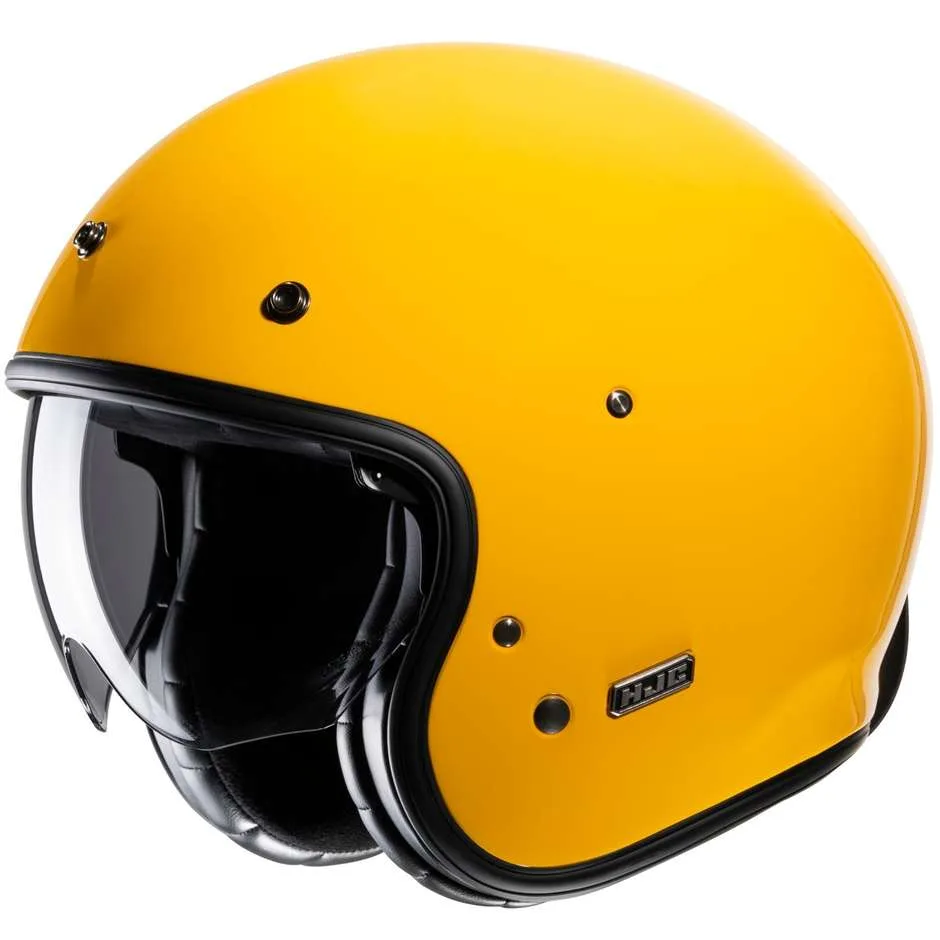 Casco Moto Jet Custom V31 Deep Giallo taglia M - HJC - FashionsVida
