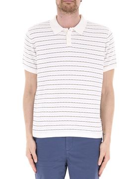 Guess Polo a righe PANNA L