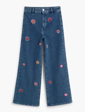 JEAN IMPRIMÉ BLUE 38 female - Desigual - FashionsVida