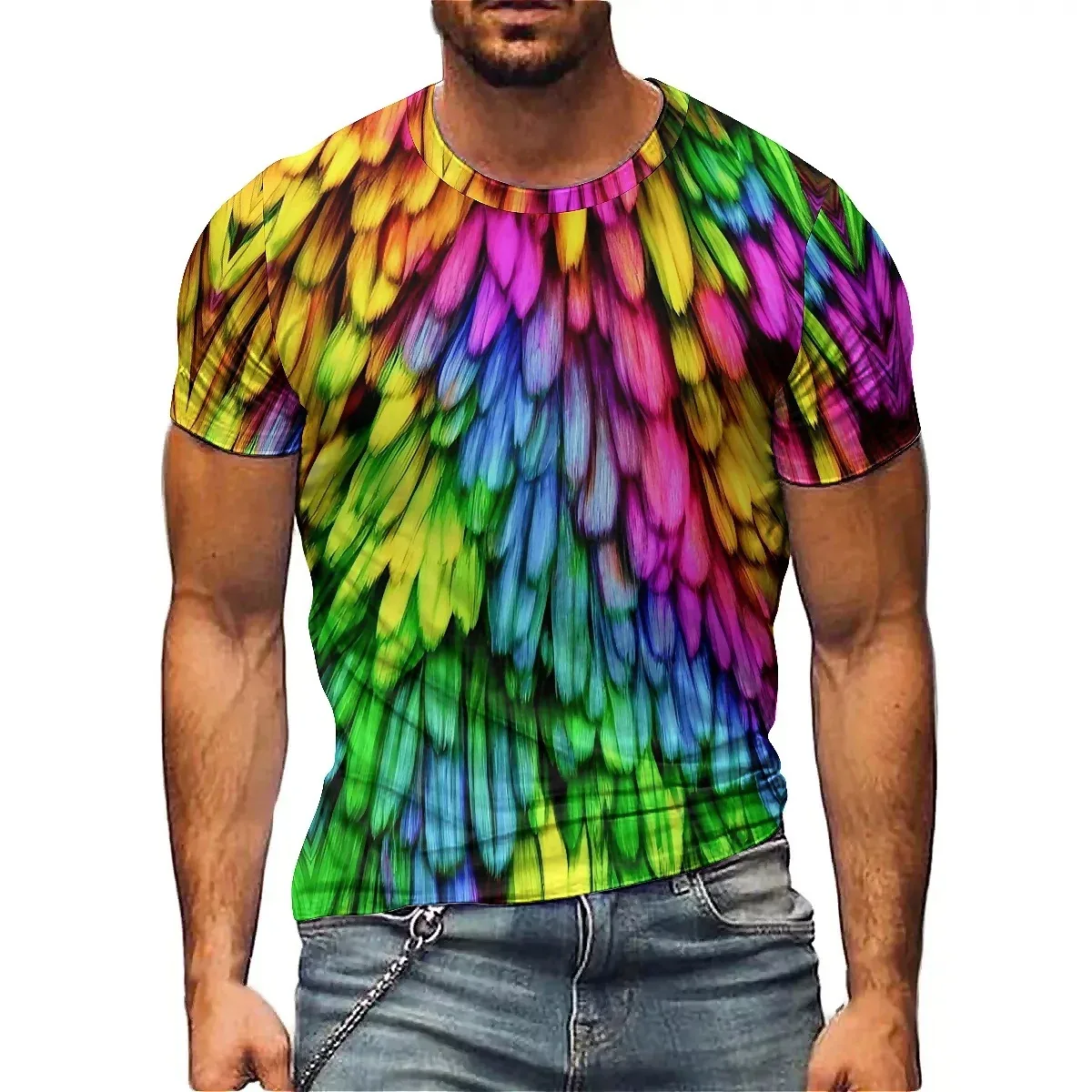 Anime Pattern Men's 3D Printed Short Sleeve T-Shirt - Smooth Men's Style - Aliexpress - FashionsVida