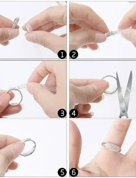 Invisible Ring Size Adjuster Fit for All Most Rings Resizing Fitter Tools Creative Loose Ring Tightener General Design - Aliexpress - FashionsVida