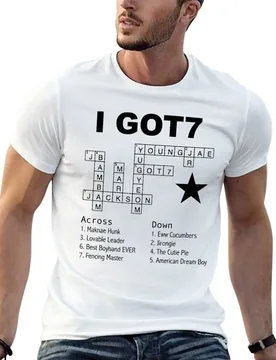 GOT7 Crossword Puzzle T-Shirt t shirt men 100% cotton luxury brand t shirts for man pack white anime tshirt T-shirt - Aliexpress - FashionsVida