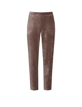Pantalón Loungewear VELVET DREAM milk n coffee marrón claro L