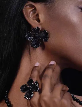 European and American Hot Sale Flower Stud Earrings and Ring for Women Luxurious Metal Jewelry set in Ins M099 - Aliexpress - FashionsVida