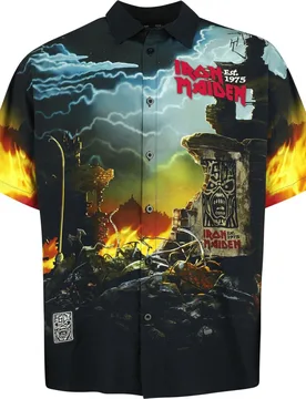 Kurzarmhemd - EMP Signature Collection - M bis XL - Größe M - multicolor - EMP exklusives Merchandise! - Unisex - unisex - Iron Maiden - FashionsVida