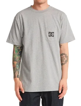 T-shirt à Manches Courtes Dc Star Pocket Heather Grey L - Dc shoes - FashionsVida