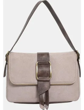 Bolso de PU antelina, con solapa - Robert Pietri - FashionsVida