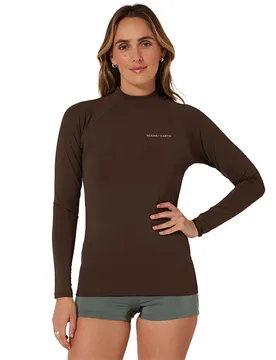 Rash Guard Manches Longues Waves Cocoa 6 - Ocean & Earth - FashionsVida
