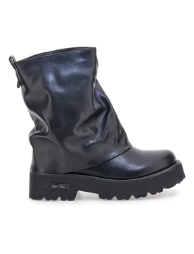 Stivali neri con gambale morbido e suola carrarmato 3014 36 - ME & ME - FashionsVida
