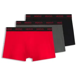 Hugo Boxers 50532611 Trunk Red 3 Unités Open Pink L