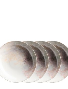 Suppenteller-Set, Steinzeug Aquarellia