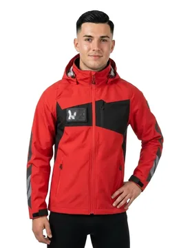 Veste Shell Accelerate 18301 Outer Lining Traffic Red / Black 3XL - MASCOT - FashionsVida