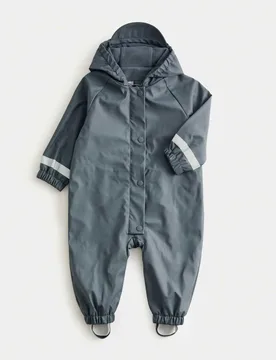 Fisherman Puddlesuit (9 Mths-5 Yrs) Charcoal male - M&S - FashionsVida