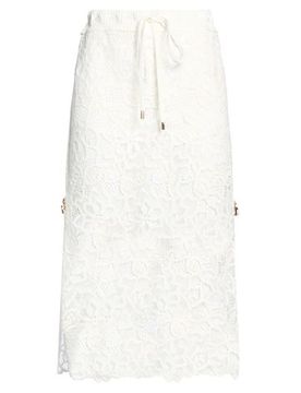 Falda midi Mujer Marfil 38 Mujer