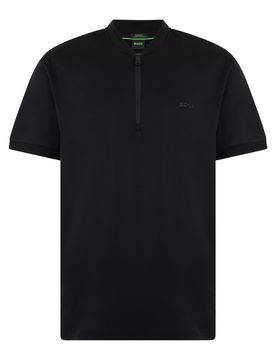 Boss Half-Zip Collar Casual T-Shirt