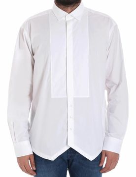 Camicia bianca con plastron