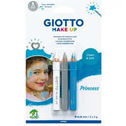 Blíster 3 lápices cosméticos temática princesa Make Up