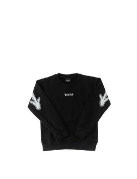 Felpa in cotone NERO 10A