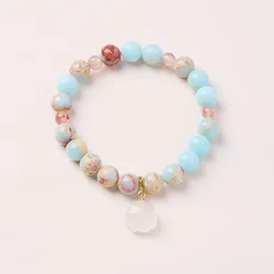 Shoushan Stone Cat Claw Chalcedony Beaded Bracelet Luxury Elegant Wrist Jewelry for Women Gifts