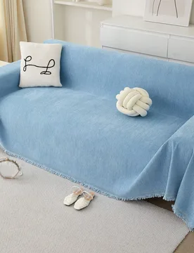 Pieza Funda de sofá impermeable de unicolor para mascotas, funda antiarañazos para sofá, protector de sofá para todas las estaciones, toalla de cu - Shein - FashionsVida