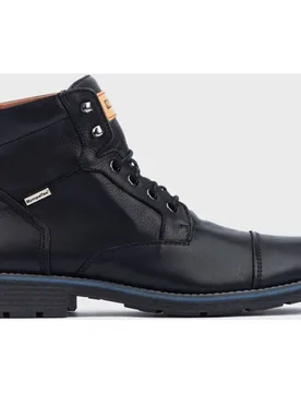 Botas de hombre de piel con cordones, cremallera lateral y sistema Sympatex - Pikolinos - FashionsVida