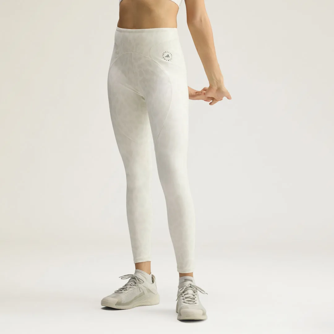 Leggings 7/8 by Stella McCartney Training Printed S Beige / Orbit Grey - Adidas - FashionsVida