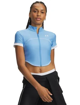 T-shirt à Manches Courtes Heatgear Novelty Fz Blue / White M - Under armour - FashionsVida
