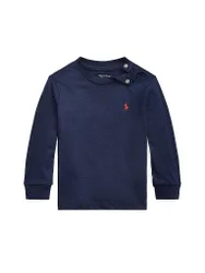 Maglietta a maniche lunghe da neonato blu 92